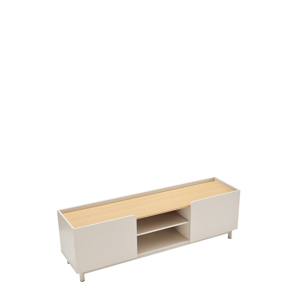 stanley-mueble-tv-de-2-puertas-en-madera-y-metal-l160cm__Beige
