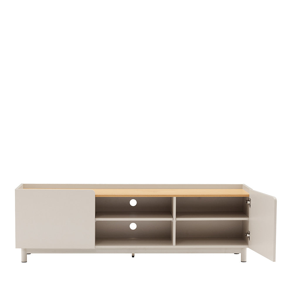 stanley-mueble-tv-de-2-puertas-en-madera-y-metal-l160cm__Beige