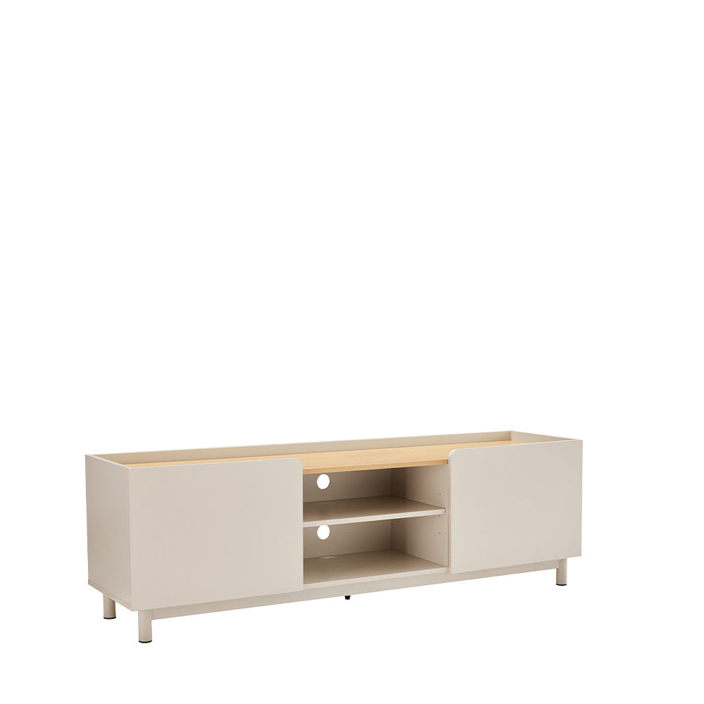 stanley-mueble-tv-de-2-puertas-en-madera-y-metal-l160cm__Beige
