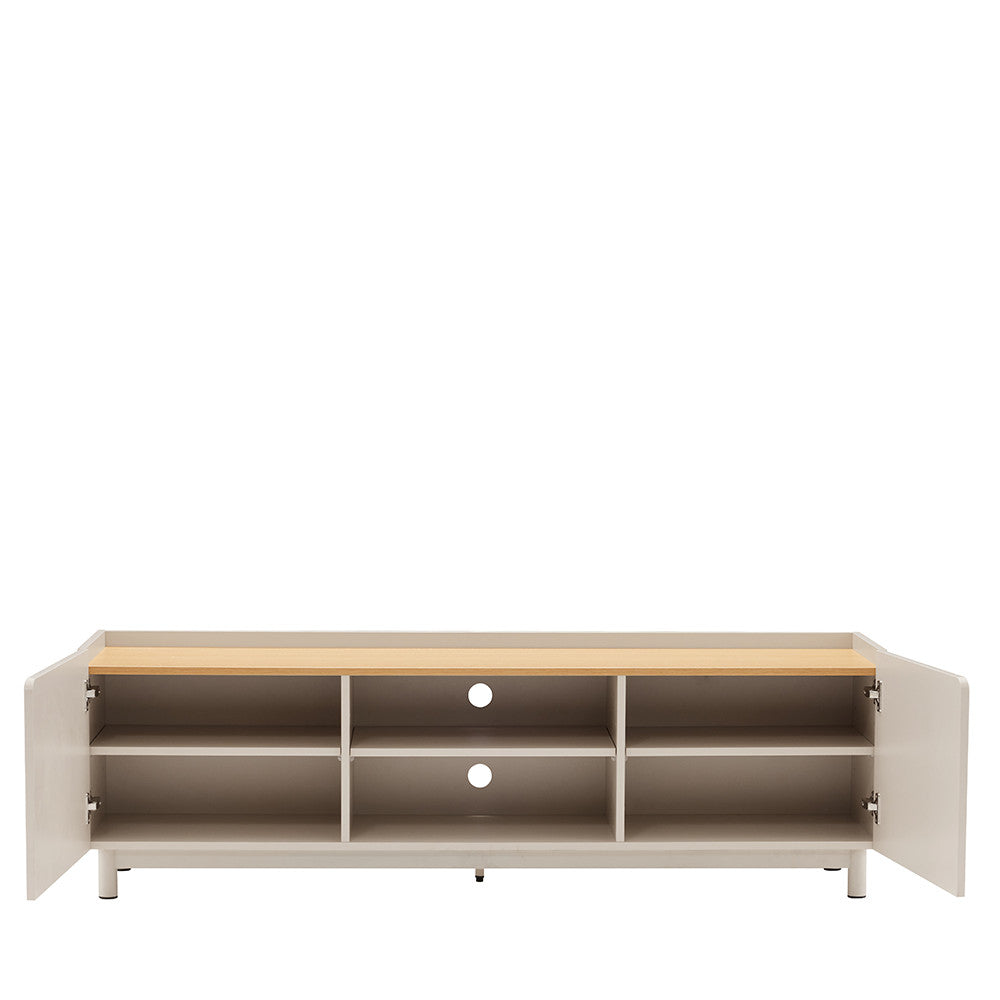 stanley-mueble-tv-de-2-puertas-en-madera-y-metal-l160cm__Beige