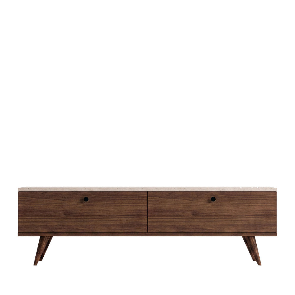 yara-mueble-tv-2-puertas-con-encimera-efecto-travertino-y-madera-l160cm__Madera oscura