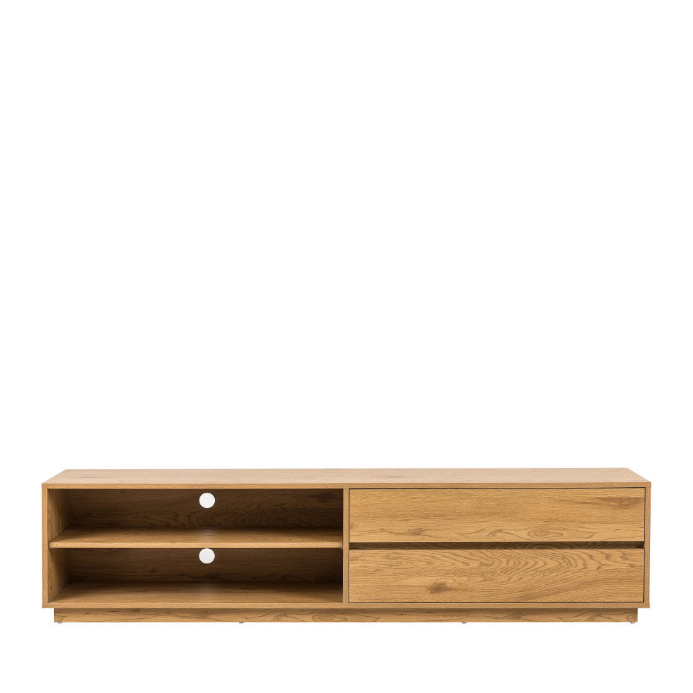since-mueble-de-tv-con-2-cajones-2-estante-abierto-de-madera-l180cm__Madera clara Imagen