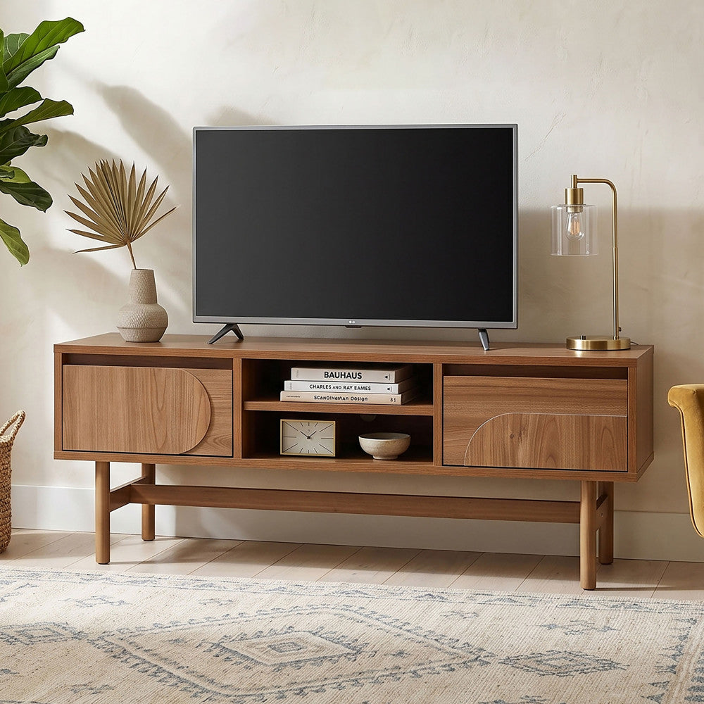 abby-mueble-de-tv-de-madera-con-2-cajones-l120cm__Madera oscura