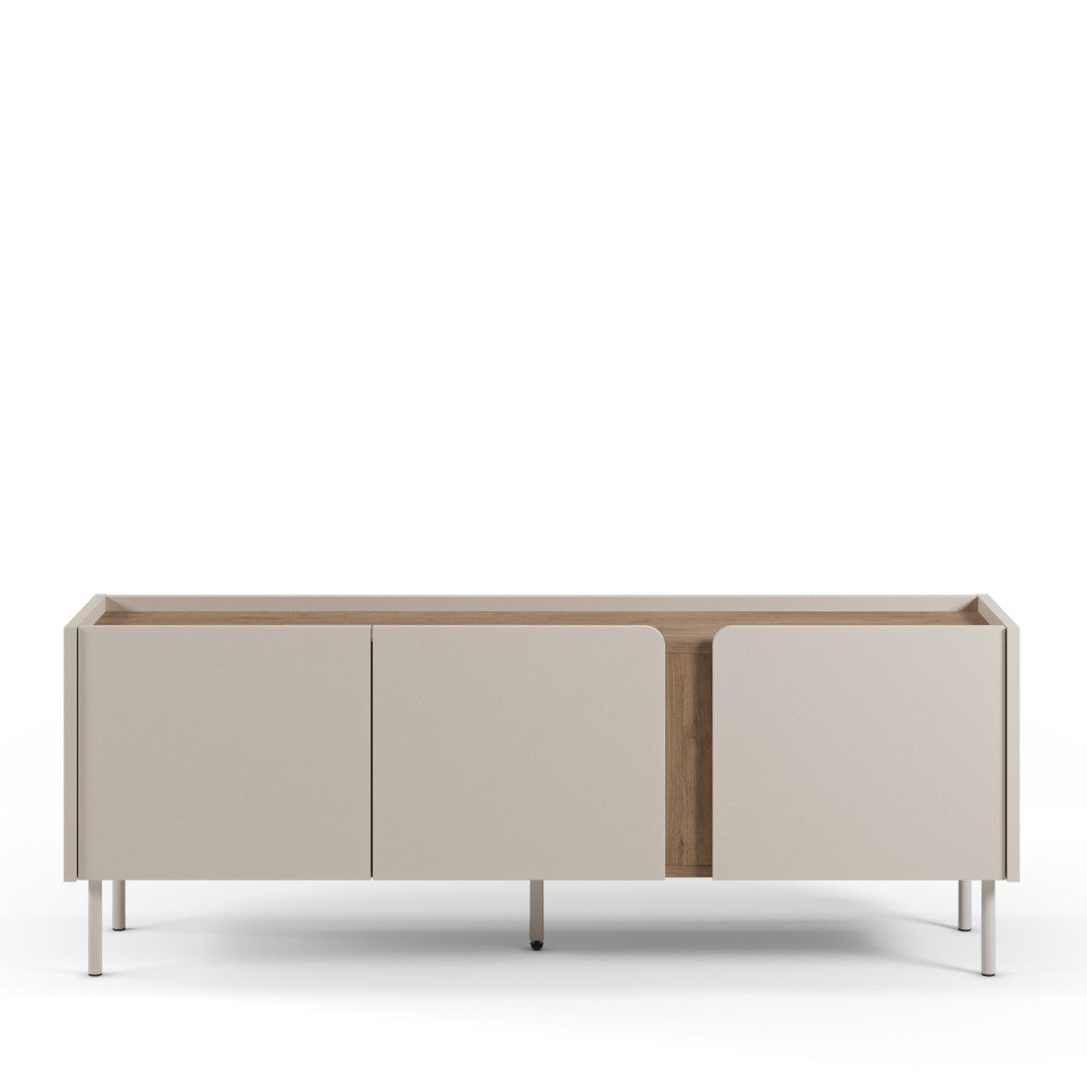 boxy-mueble-tv-de-3-puertas-en-madera-y-metal-l140cm__Beige