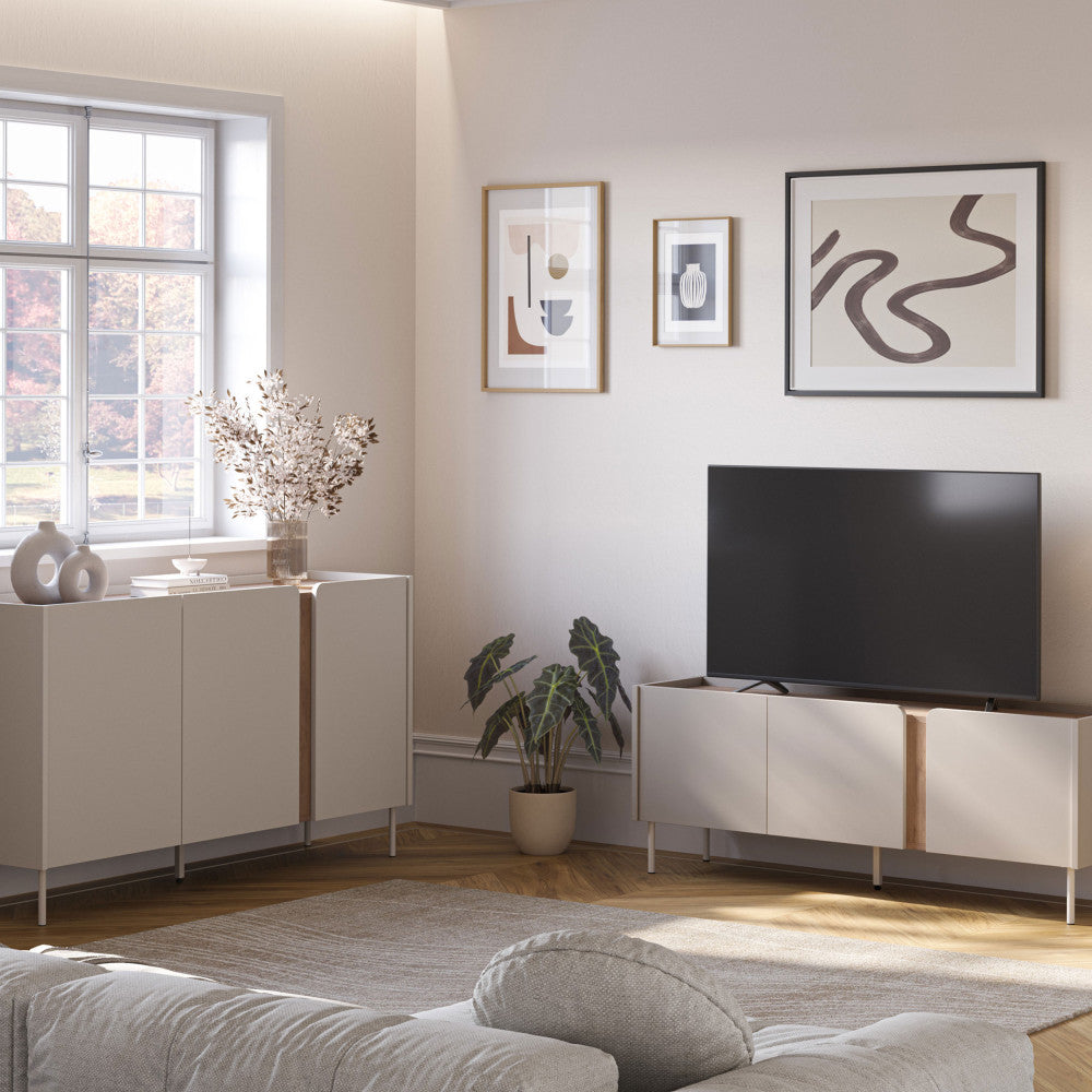 boxy-mueble-tv-de-3-puertas-en-madera-y-metal-l140cm__Beige