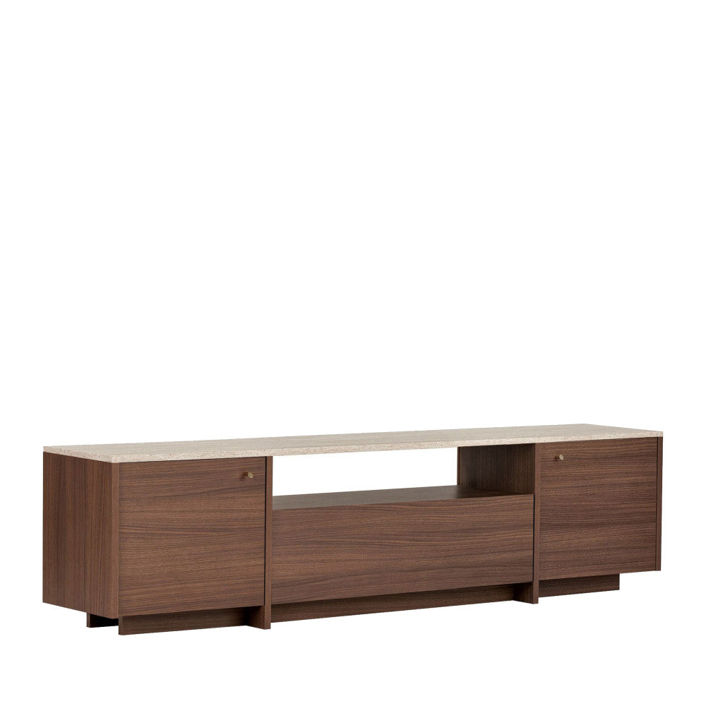 hopa-mueble-tv-de-3-puertas-con-encimera-efecto-travertino-y-madera-l180cm__Madera oscura