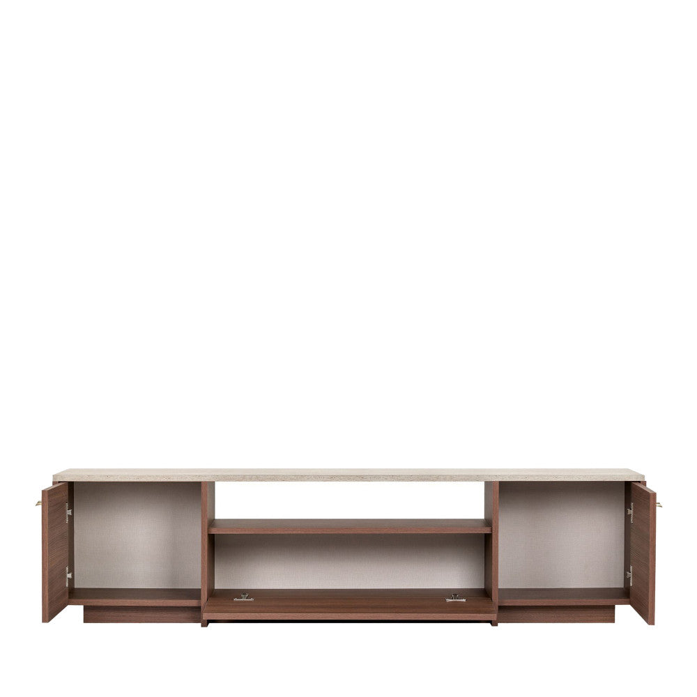 hopa-mueble-tv-de-3-puertas-con-encimera-efecto-travertino-y-madera-l180cm__Madera oscura