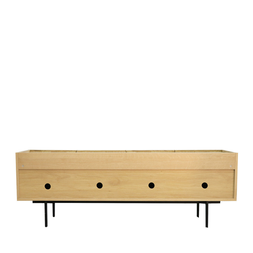 lines-mueble-tv-de-madera-con-4-puertas-l160cm__Madera clara