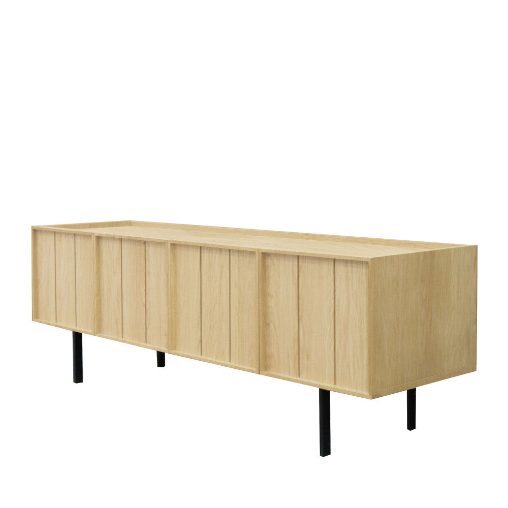 lines-mueble-tv-de-madera-con-4-puertas-l160cm__Madera clara