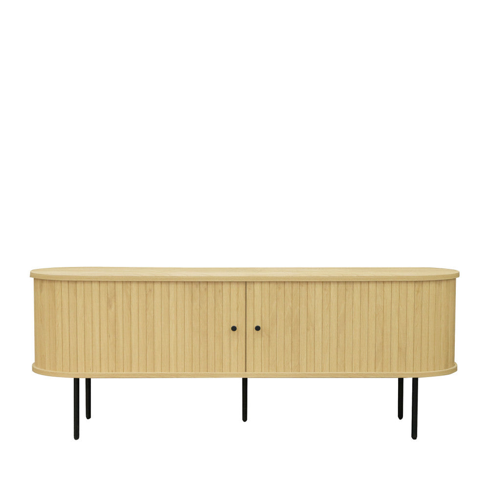 lucie-mueble-de-tv-con-puertas-correderas-de-madera-y-metal-l150cm__Madera clara