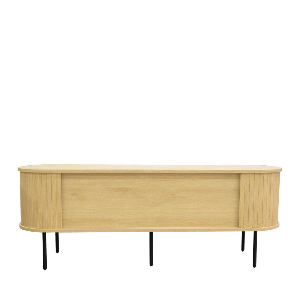 lucie-mueble-de-tv-con-puertas-correderas-de-madera-y-metal-l150cm__Madera clara
