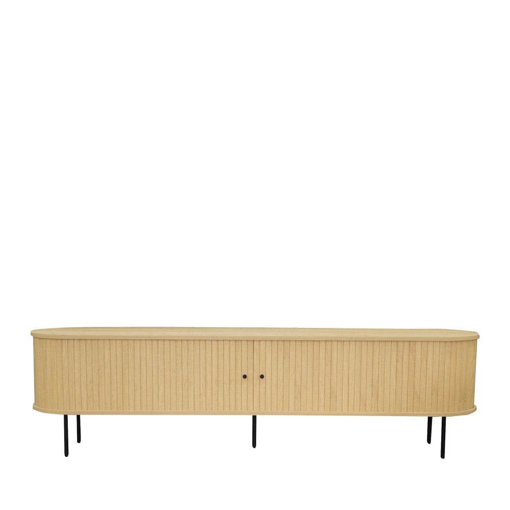 lucie-mueble-de-tv-con-puertas-correderas-de-madera-y-metal-l200cm__Madera clara