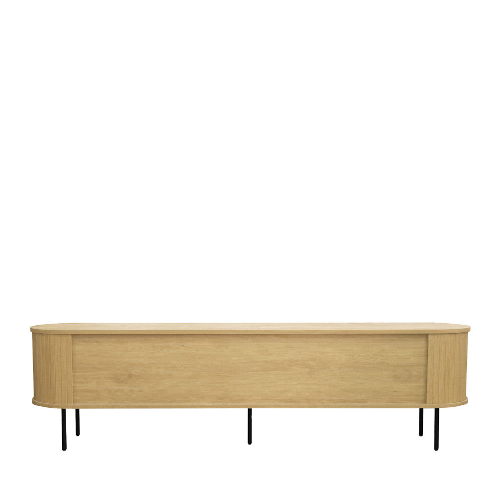 lucie-mueble-de-tv-con-puertas-correderas-de-madera-y-metal-l200cm__Madera clara
