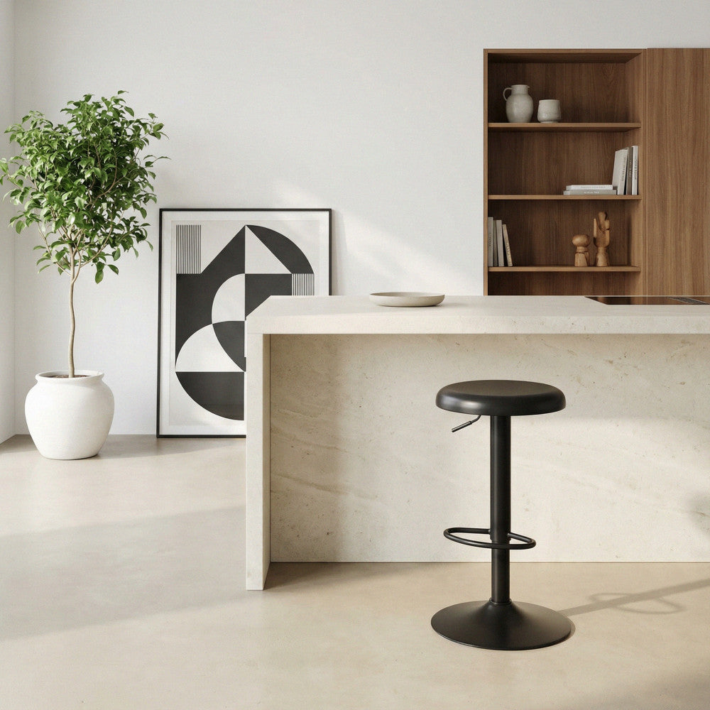 pop-taburete-de-bar-ajustable-de-metal-h60-81cm__Negro