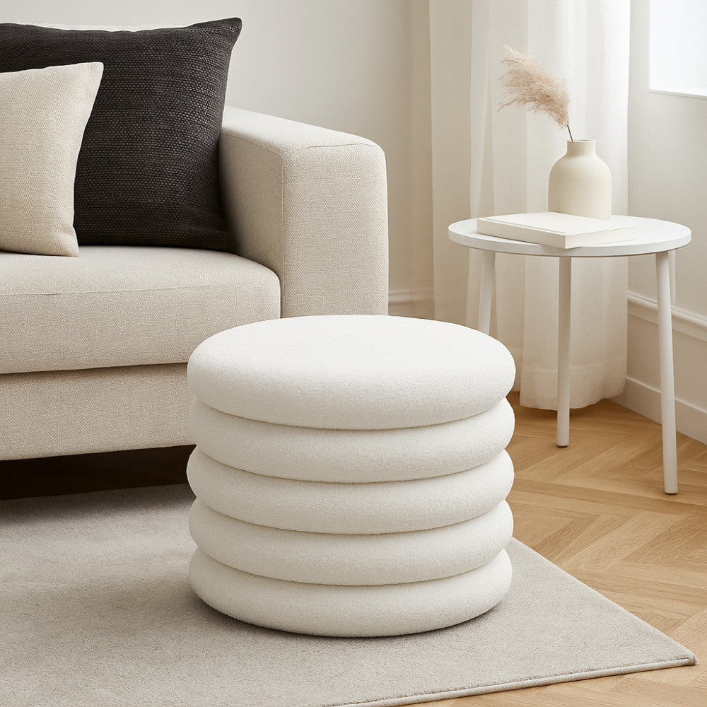 bubble-lote-de-2-pufs-baul-redondos-de-tela-boucle-o47cm__Blanco