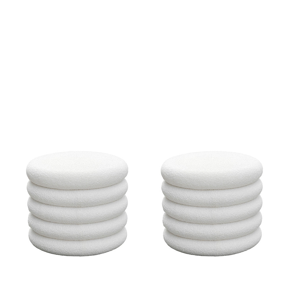 bubble-lote-de-2-pufs-baul-redondos-de-tela-boucle-o47cm__Blanco