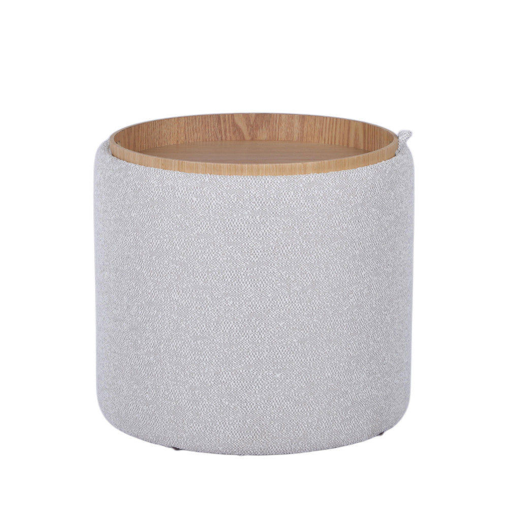 zoe-puf-redondo-de-tela-con-bandeja-y-almacenamiento-o40cm__Beige moteado