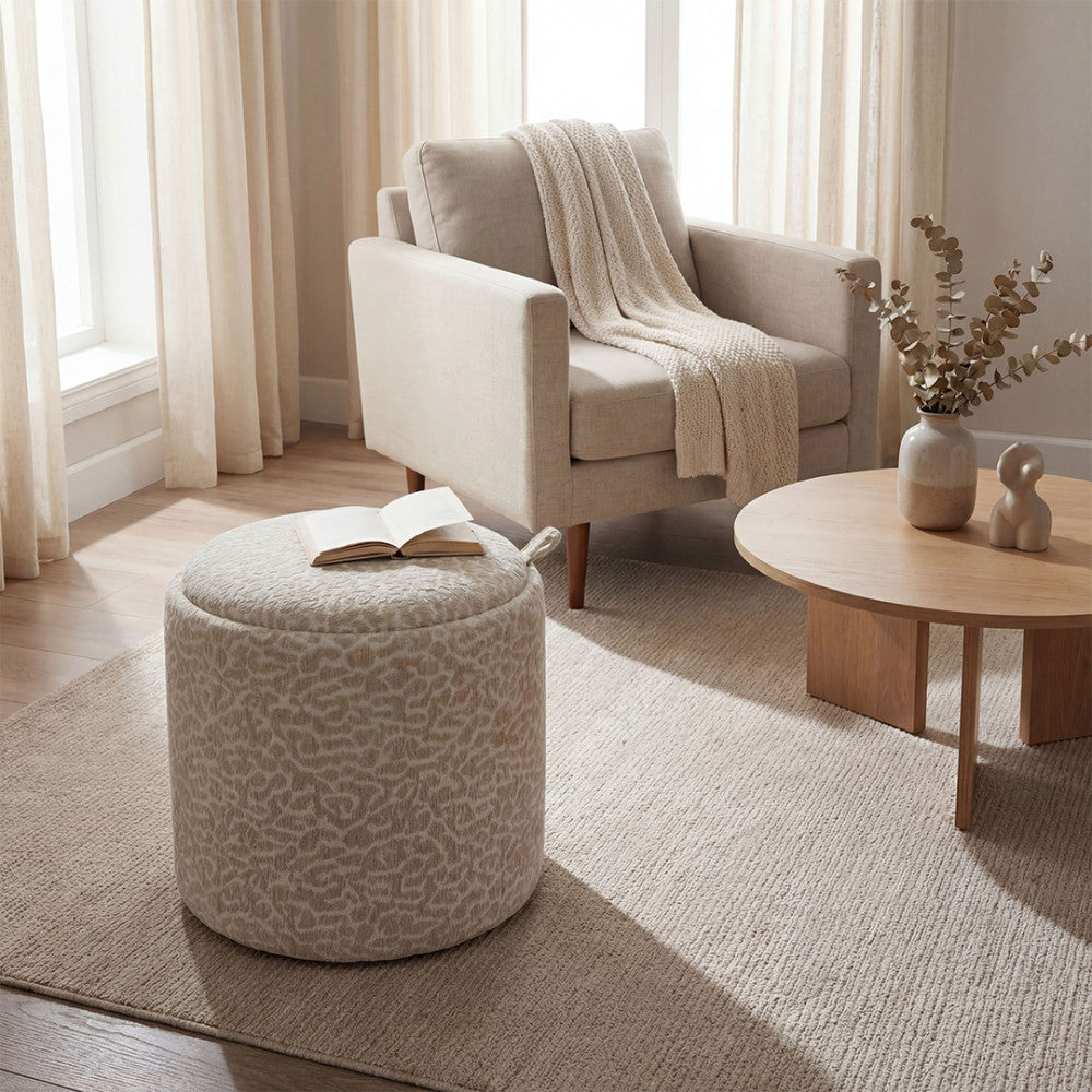 zoe-puf-redondo-estampado-animal-con-bandeja-y-almacenamiento-o40cm__Beige