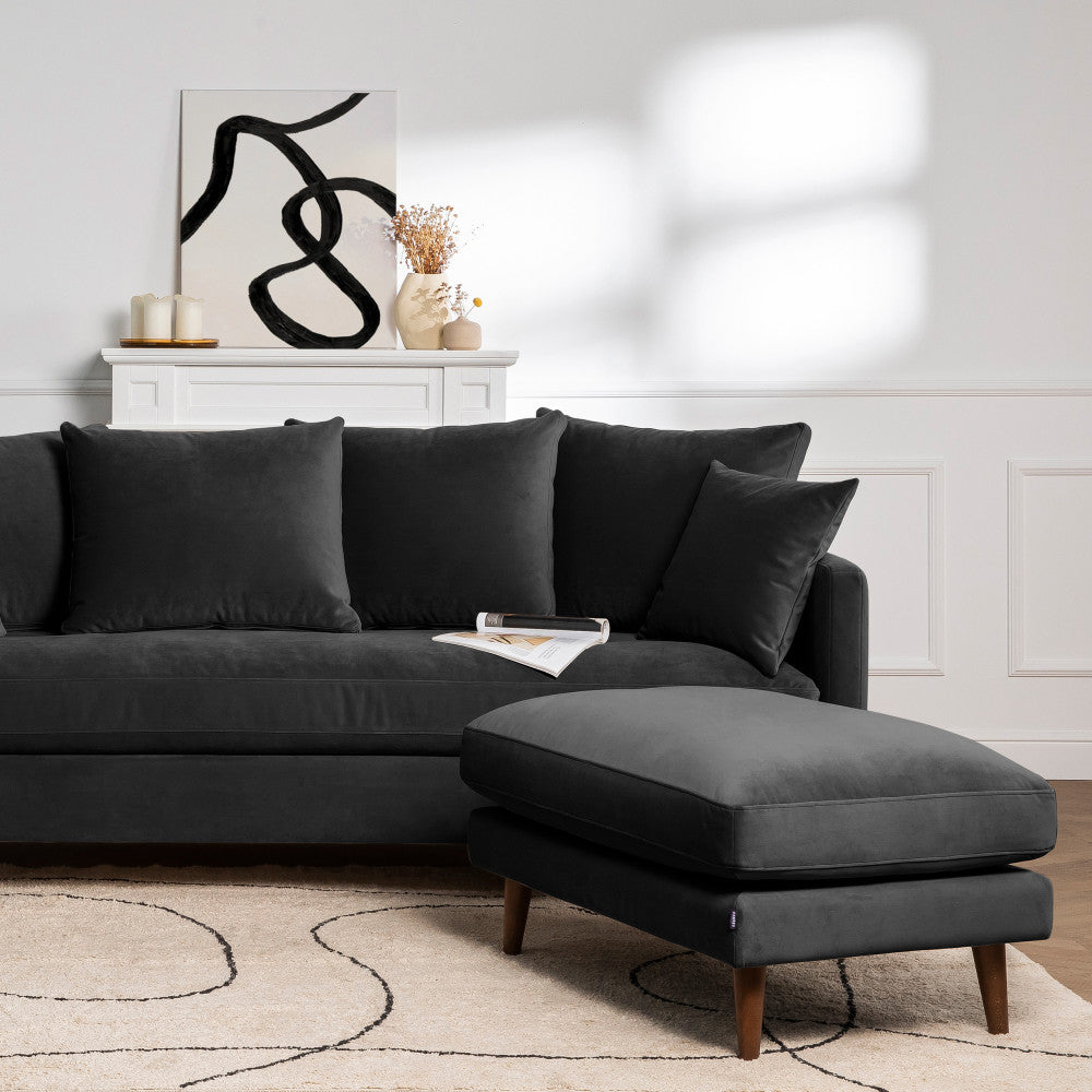 villabon-puf-de-terciopelo-con-patas-de-madera-oscura__Gris antracita