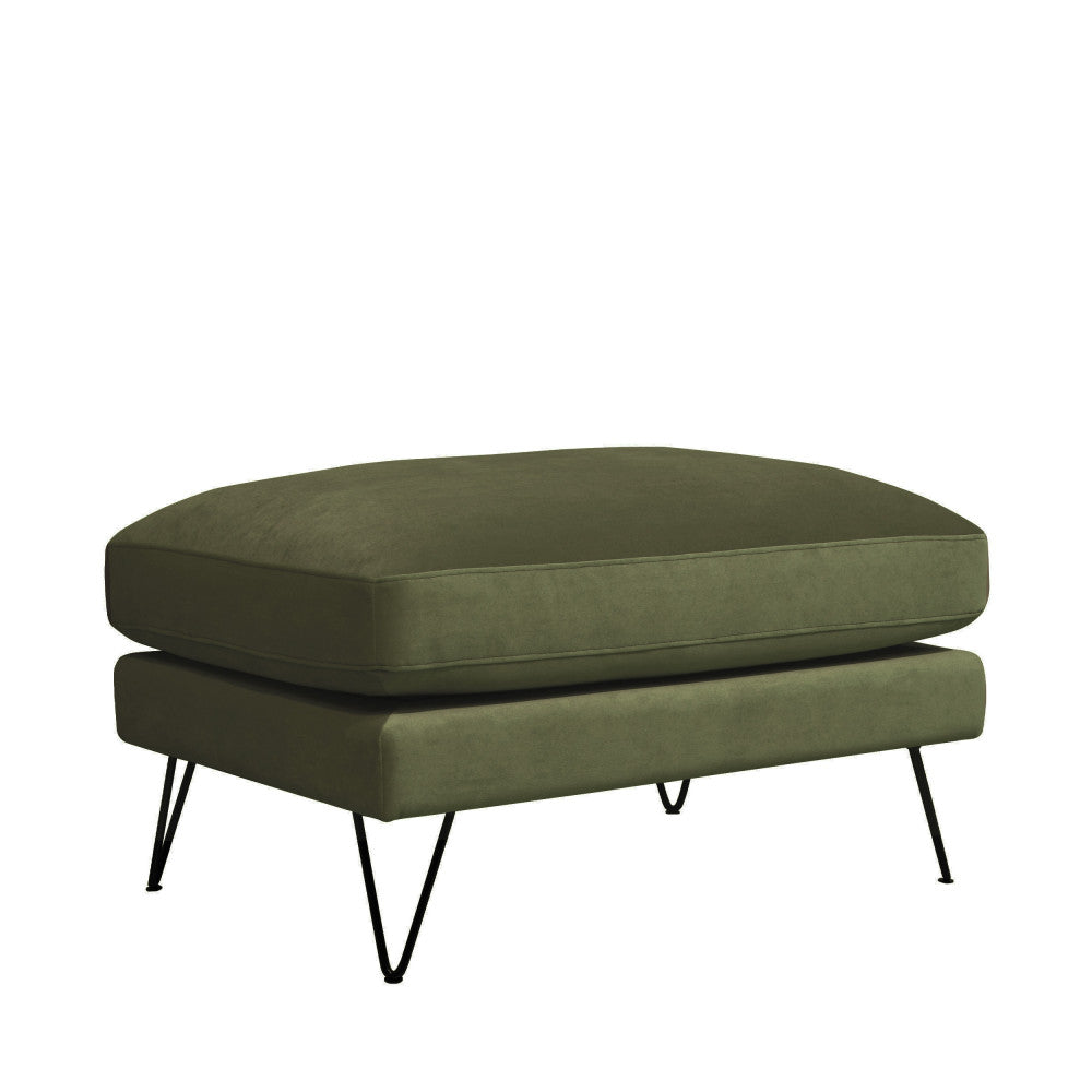 villabon-puf-de-terciopelo-con-patas-metalicas-de-horquilla-negras__Verde oliva