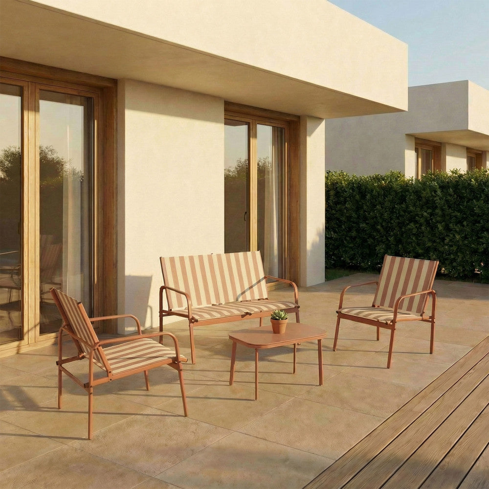 kallia-salon-de-jardin-para-4-personas-con-rayas-en-acero-y-textilene__Terracota