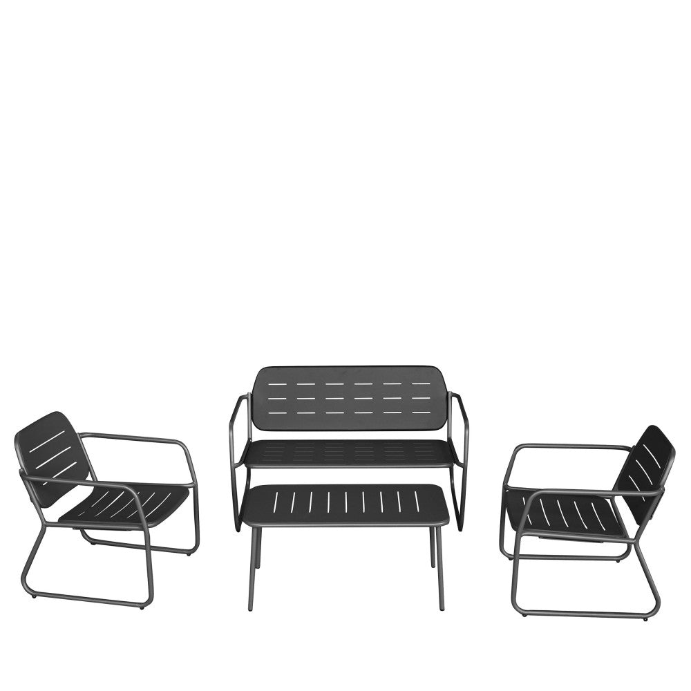 zaro-conjunto-de-jardin-para-4-personas-de-metal__Gris oscuro