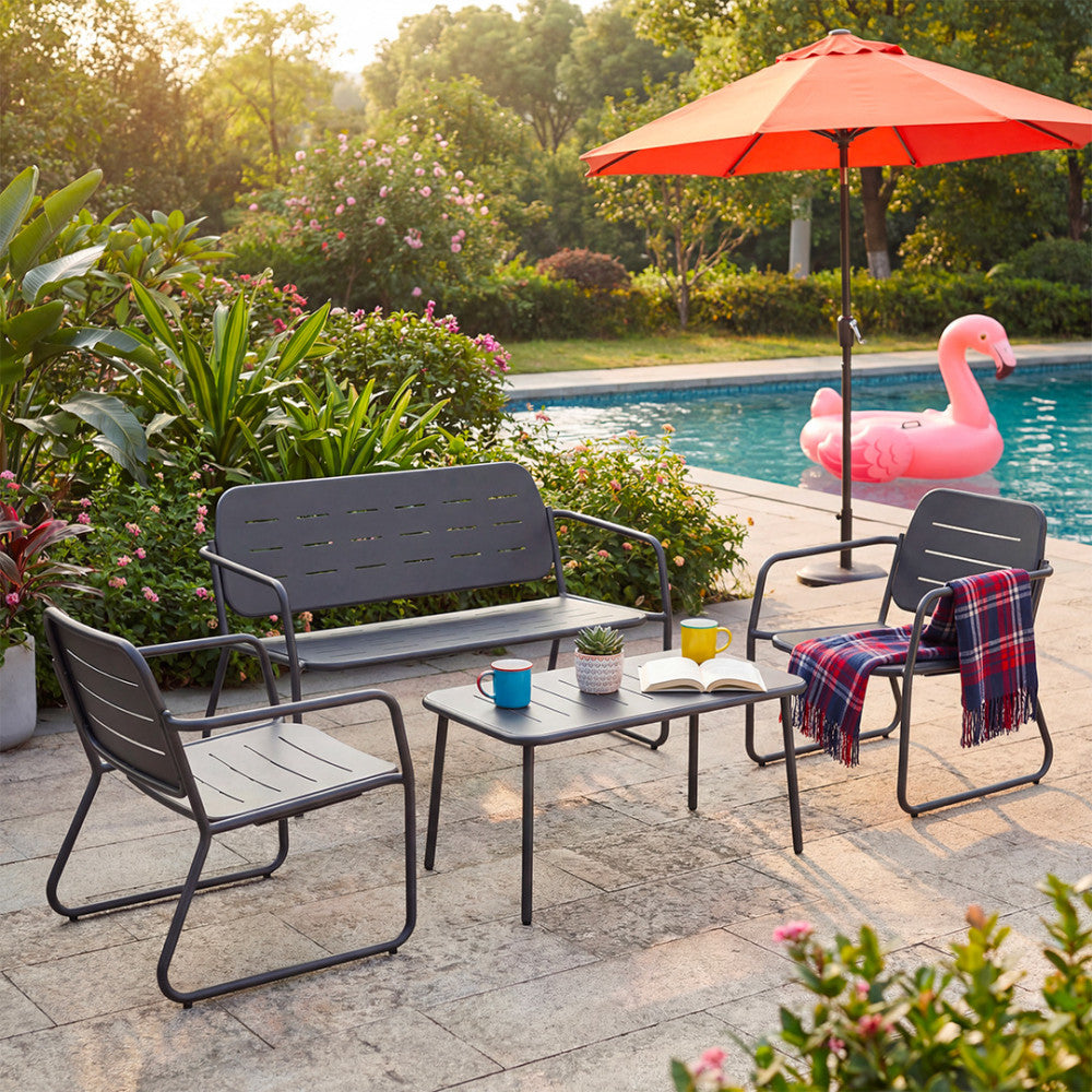 zaro-conjunto-de-jardin-para-4-personas-de-metal__Gris oscuro