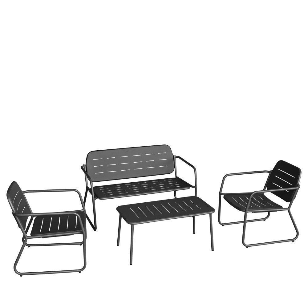 zaro-conjunto-de-jardin-para-4-personas-de-metal__Gris oscuro