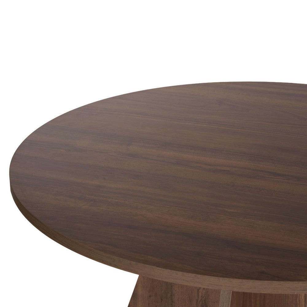 naro-mesa-de-comedor-redonda-de-madera-para-4-personas__Madera oscura