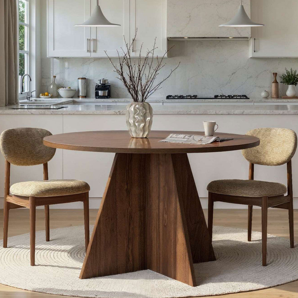naro-mesa-de-comedor-redonda-de-madera-para-4-personas__Madera oscura