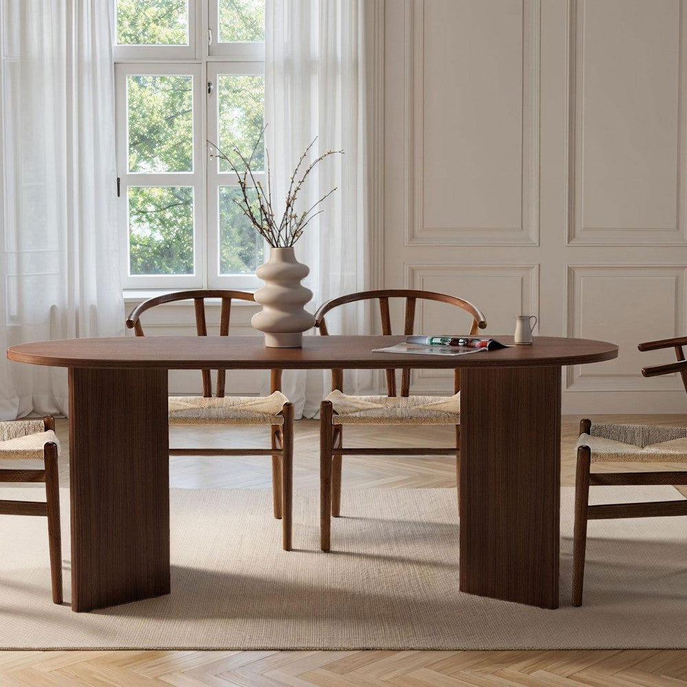 sam-mesa-de-comedor-ovalada-de-madera-para-8-personas__Madera oscura