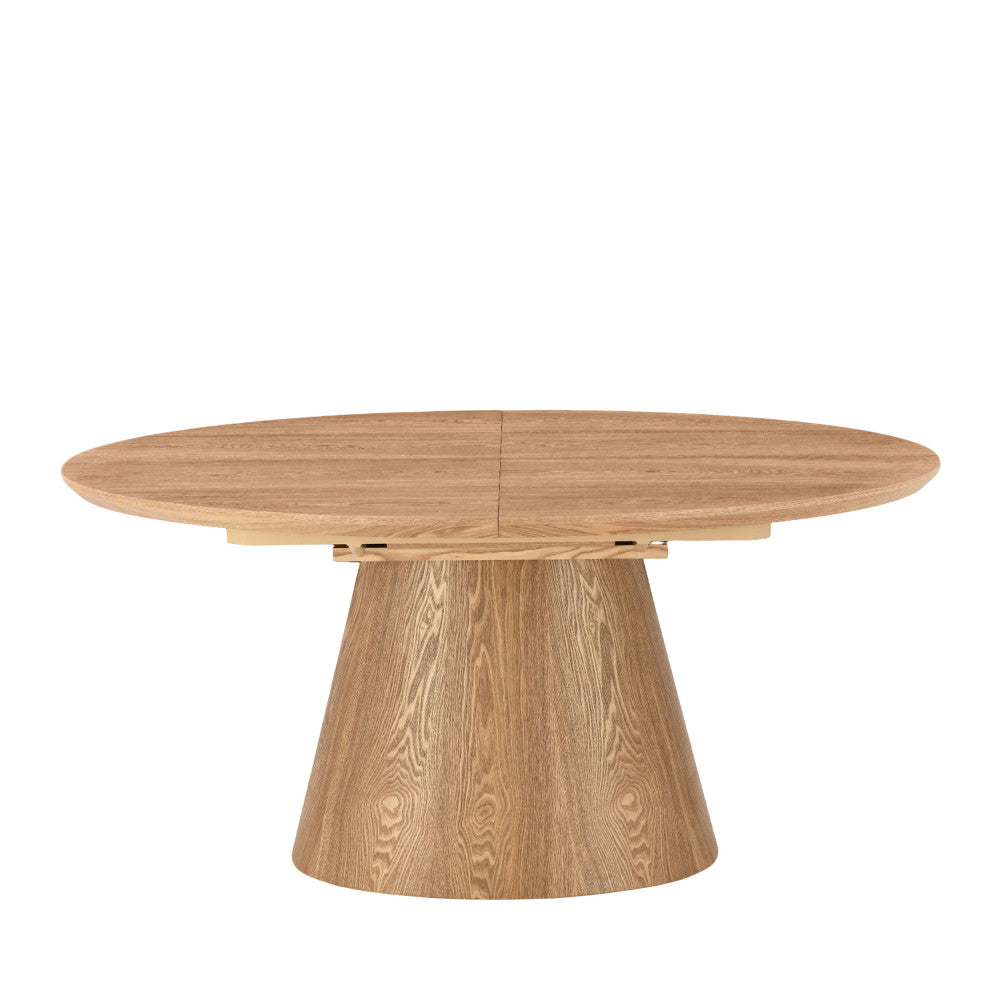 cami-mesa-de-comedor-extensible-ovalada-de-madera-para-6-a-8-personas__Madera clara Imagen