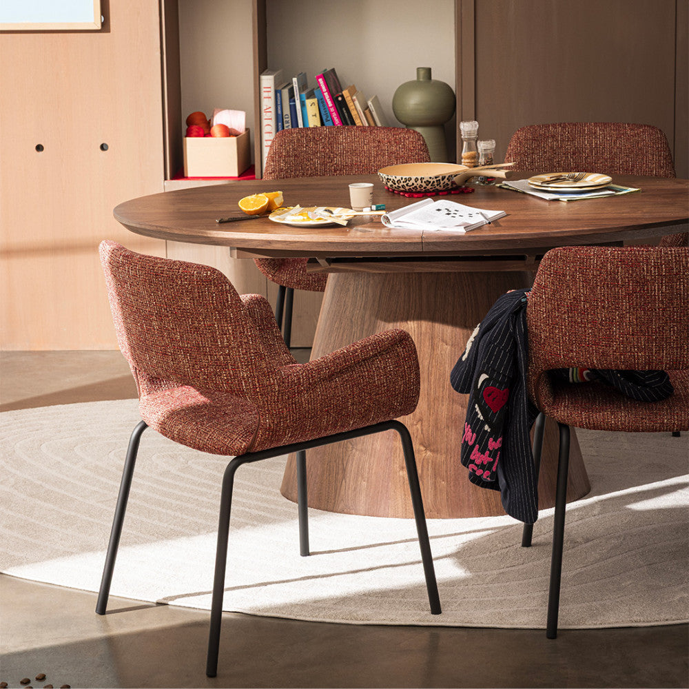 cami-mesa-de-comedor-extensible-ovalada-de-madera-para-6-a-8-personas__Madera oscura