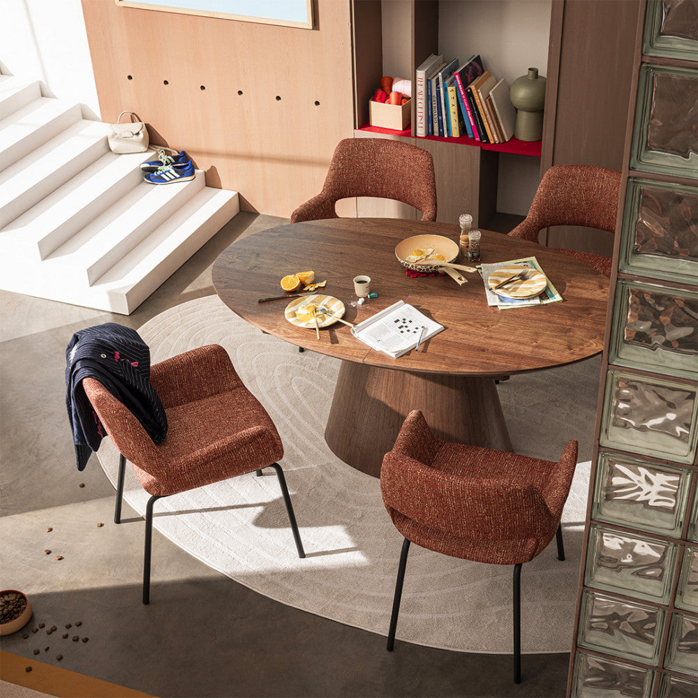 cami-mesa-de-comedor-extensible-ovalada-de-madera-para-6-a-8-personas__Madera oscura