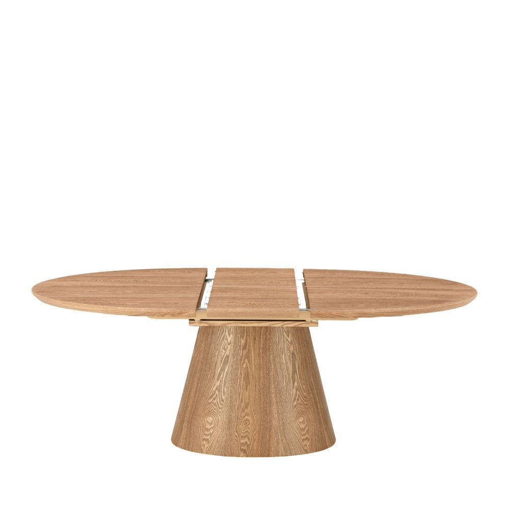 cami-mesa-de-comedor-extensible-ovalada-de-madera-para-6-a-8-personas__Madera clara