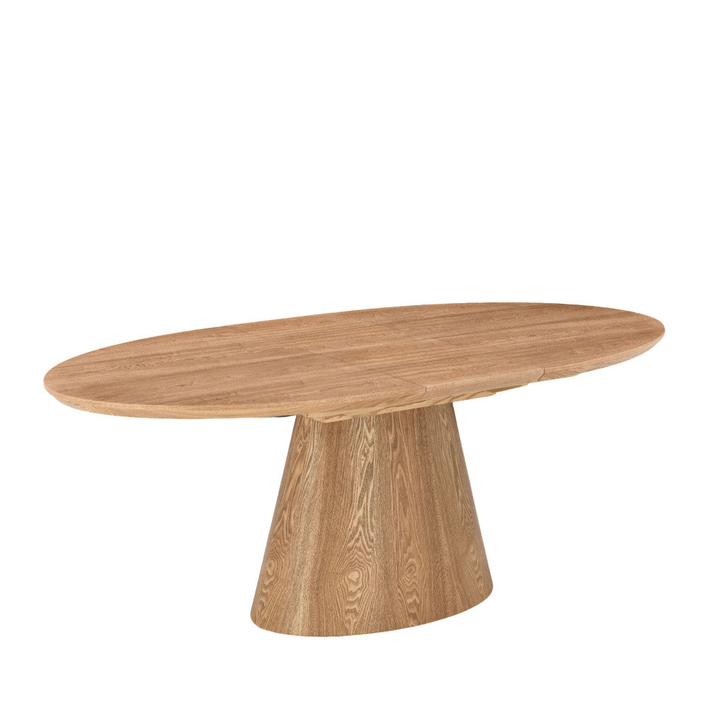 cami-mesa-de-comedor-extensible-ovalada-de-madera-para-6-a-8-personas__Madera clara