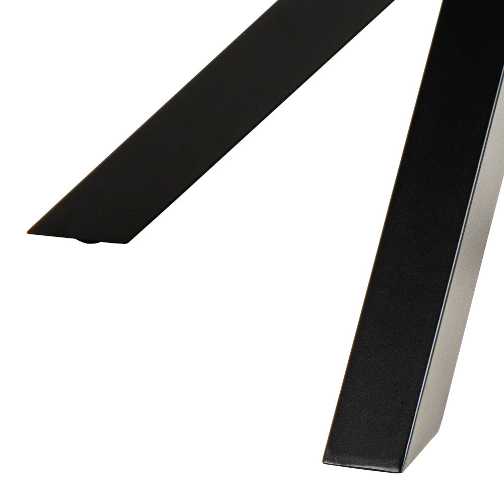 eurame-mesa-de-comedor-redonda-de-4-plazas-en-ceramica-y-metal__Negro