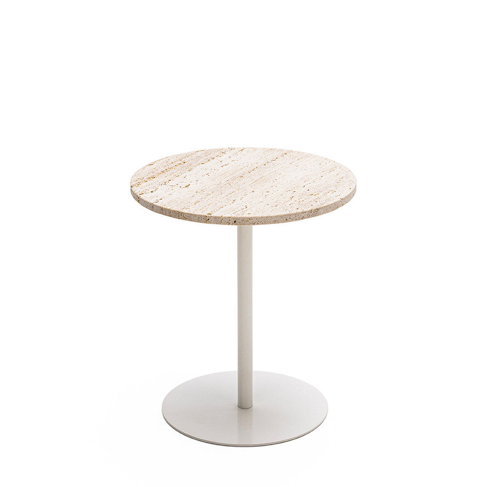 rito-mesa-auxiliar-de-metal-y-travertino-o40cm__Beige Imagen