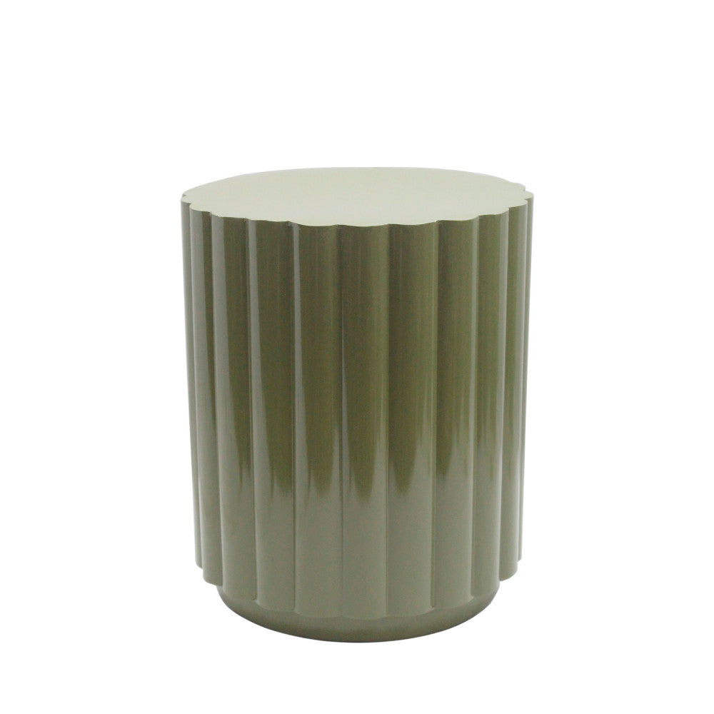 louise-mesa-auxiliar-redonda-de-metal-o38-5-cm__Caqui verde