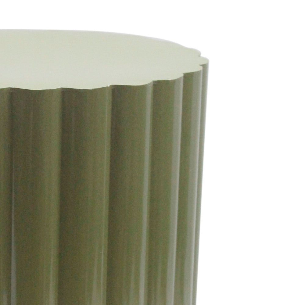 louise-mesa-auxiliar-redonda-de-metal-o38-5-cm__Caqui verde