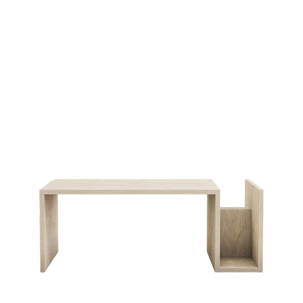 max-mesa-de-centro-con-revistero-efecto-travertino__Beige Imagen