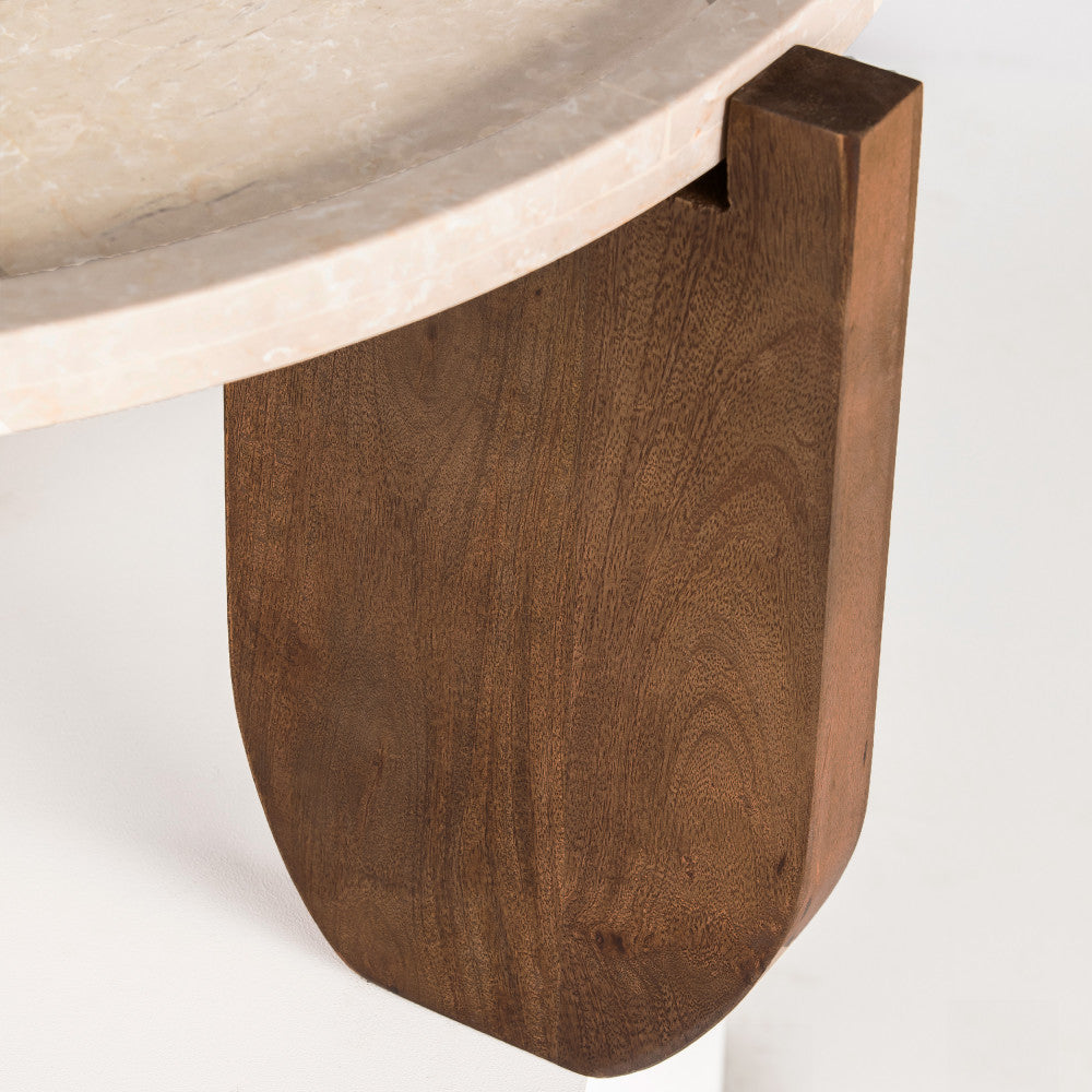 nador-mesa-baja-de-marmol-y-madera-maciza-o80cm__Marfil blanco