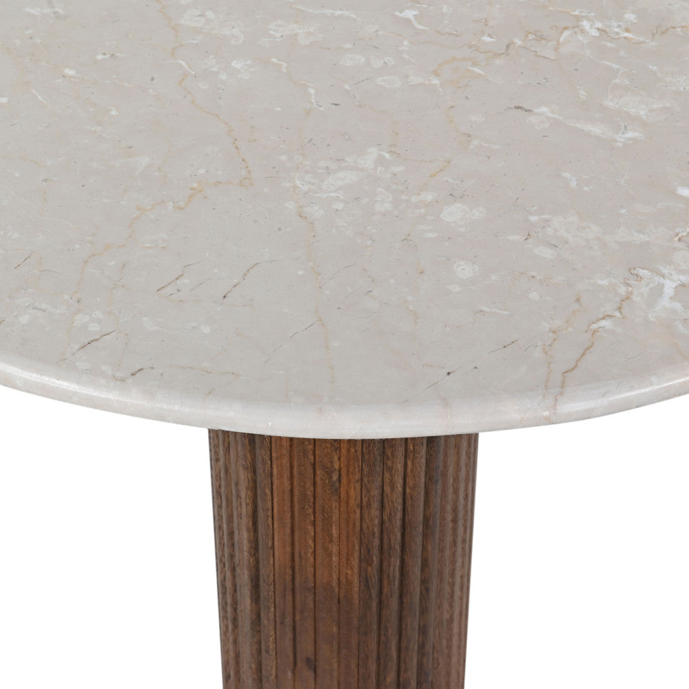 sula-mesa-baja-de-marmol-y-madera-maciza-o80cm__Marfil blanco