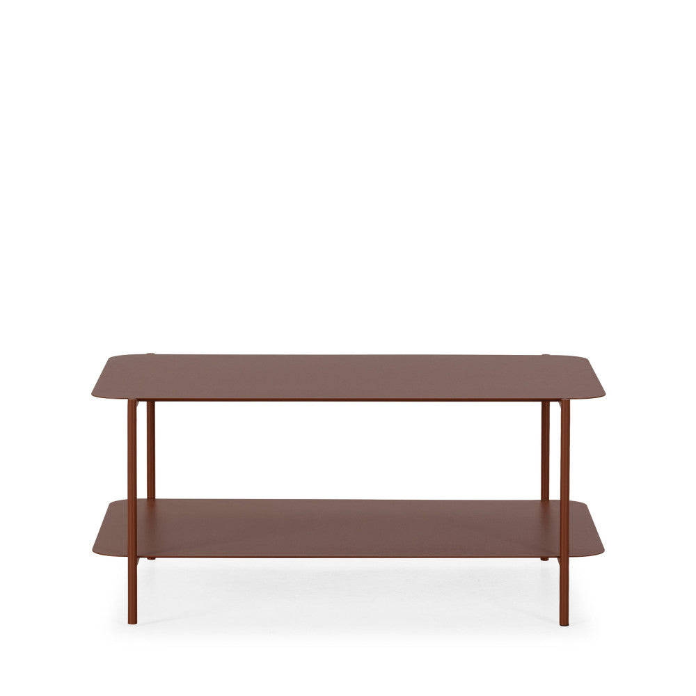judith-mesa-de-centro-rectangular-de-metal-con-doble-bandeja__Marrón glaseado