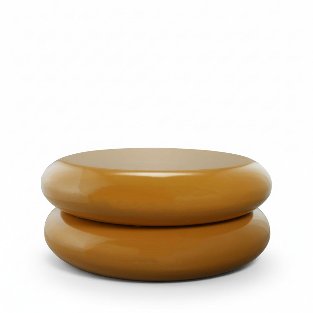 olyn-mesa-de-centro-redonda-de-metal-con-acabado-lacado-h29o68cm__Amarillo mostaza Imagen