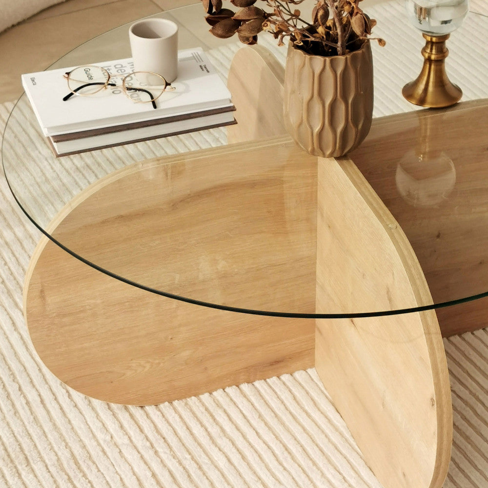 bully-mesa-de-centro-redonda-de-vidrio-templado-y-madera-o75cm__Madera clara