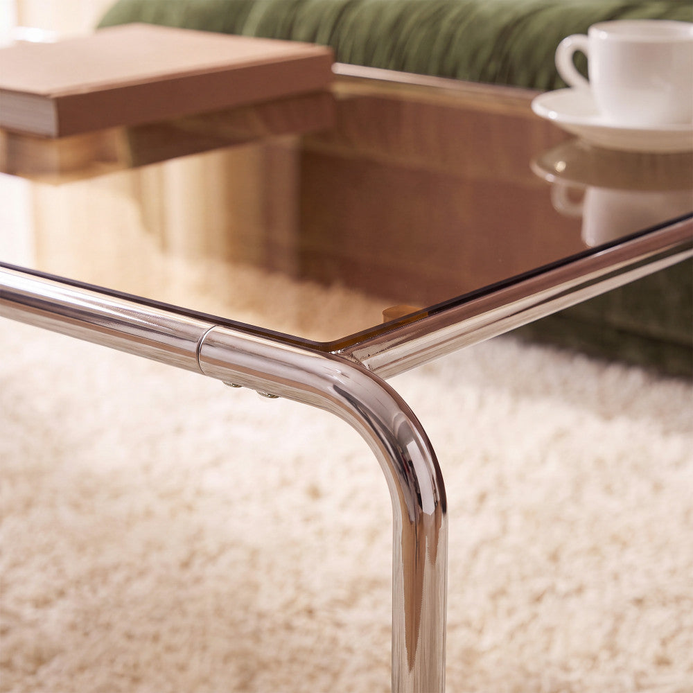 rika-mesa-de-centro-de-cristal-con-patas-cromadas-l110cm__Vidrio ámbar