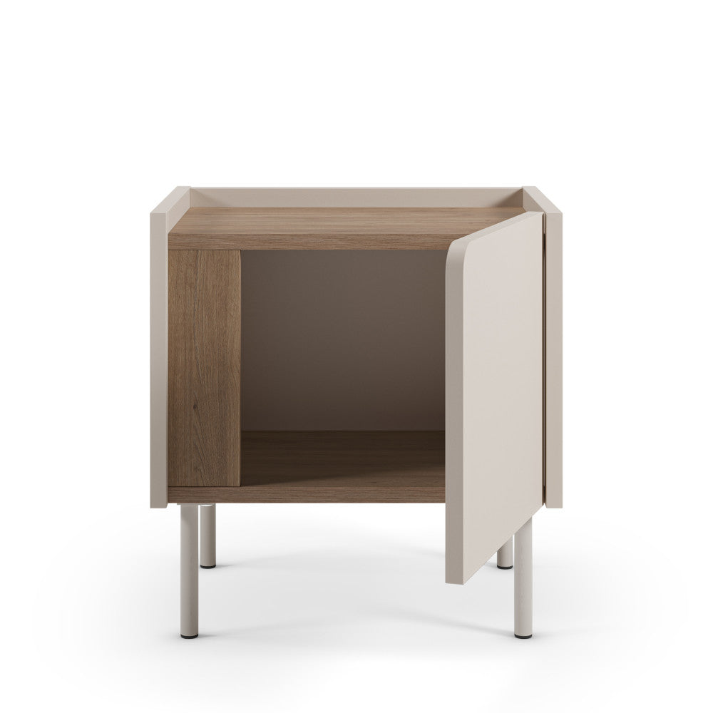 boxy-mesa-de-noche-con-1-puerta-de-madera-y-metal__Beige