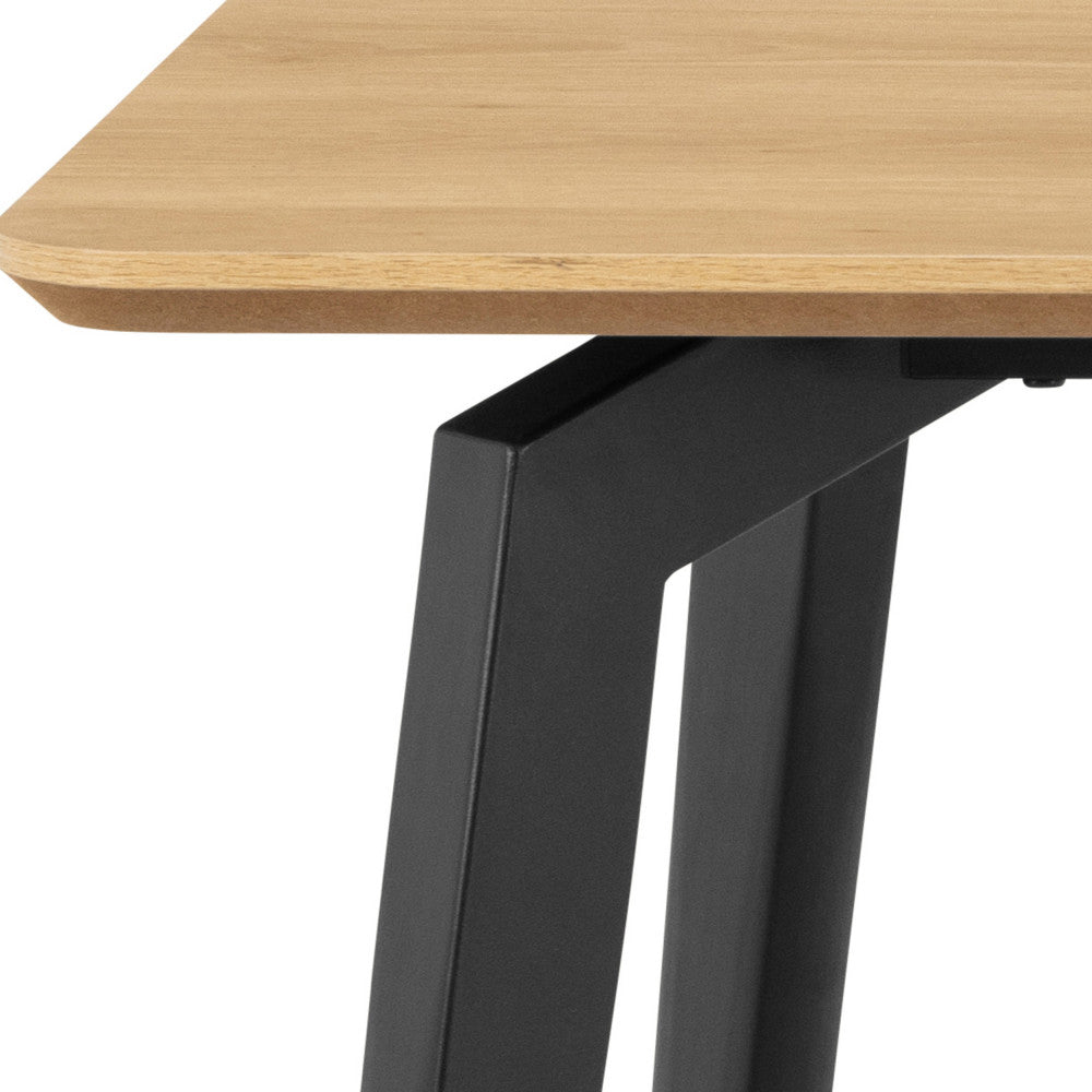 lunka-mesa-de-comedor-para-4-personas-en-madera-y-metal__Madera clara